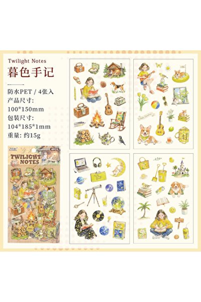 İthal E4-4 stranica devojka PET nalepnica