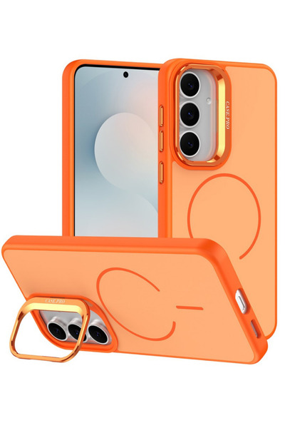 Rivor Galaxy S25 Fe Compatible Case with Camera Stand, Magsafe Supported Matt...