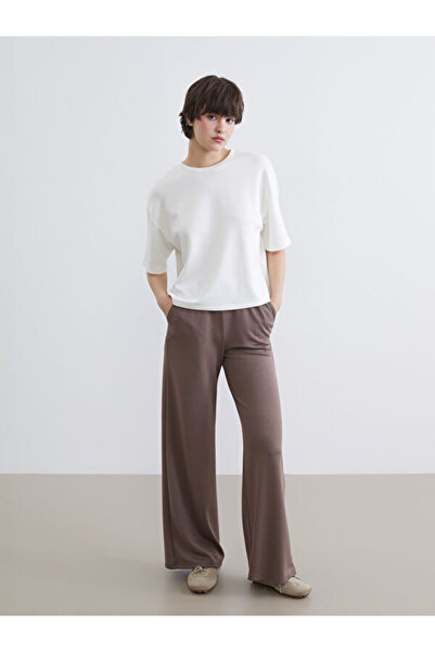 LC Waikiki Rmz Gi̇yi̇m Farkiyla Wide Leg Soft Touch Women's Sweatpants