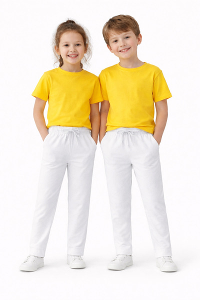 Store konsept Erkek & Kız Çocuk Kırmızı ve beyaz Pantolon %97 Pamuklu – 23 Ni...