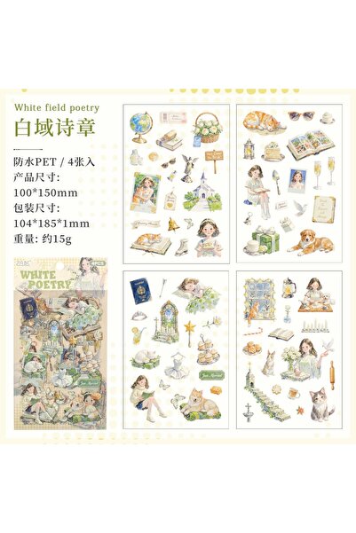 İthal E4-4 stranica devojka PET nalepnica