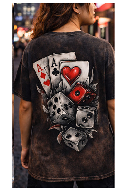 FREAK T-SHIRT Чорна oversize унісекс футболка з принтом у вінтажному стилі