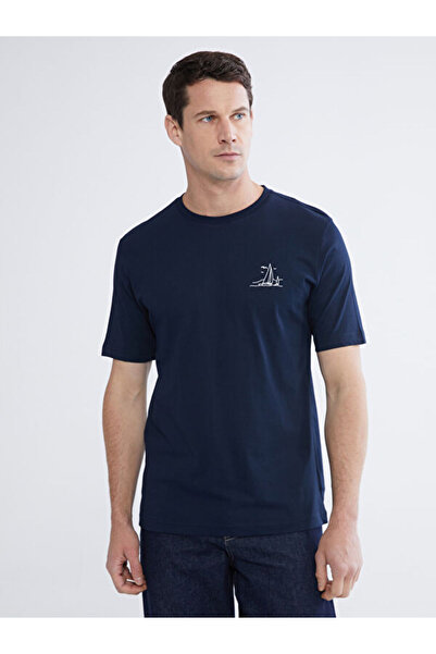 LC Waikiki Tricou pentru bărbați din bumbac pieptănat cu imprimeu Zero Roba C...