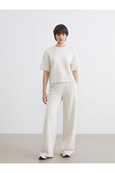 LC Waikiki Rmz Gi̇yi̇m Farkiyla Wide Leg Soft Touch Women's Sweatpants