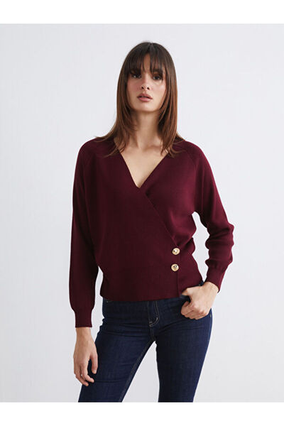 LC Waikiki Timeless Clothing & Zamansız Seçimler Kruvaze Roba Yaka Kadın Trik...