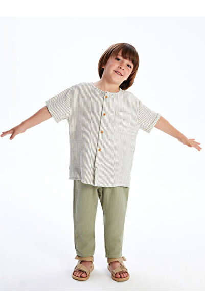 LC Waikiki Timeless Clothing & Timeless Choices Judge Roba Collar Striped Boy...