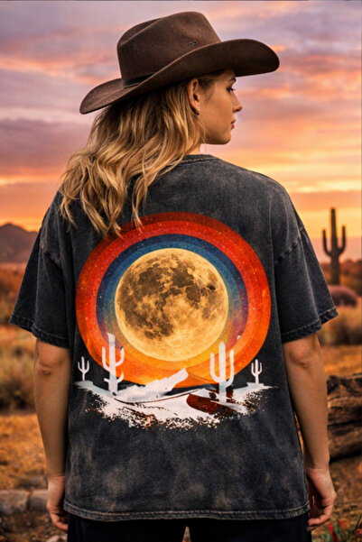 FREAK T-SHIRT Μαύρο Oversize Unisex T-Shirt με στάμπα, Vintage, που πλένεται