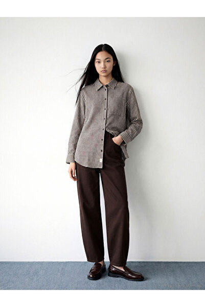 LC Waikiki Brown Barrel Fit Women's Jean Pants