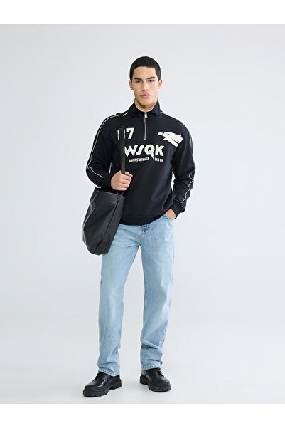 LC Waikiki مجموعة M&B: بنطلون جينز رجالي فضفاض من طراز إنديجو 745