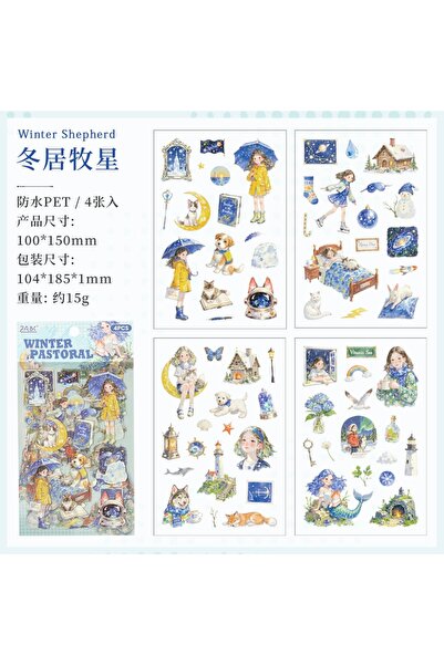 İthal E4-4 stranica devojka PET nalepnica