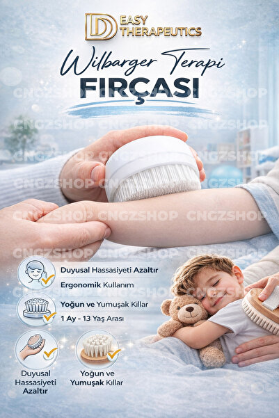Wilbarger Terapi Fırçası Therapressure Brush – Duyusal Bütünleme ve Dokunsal Terapi Fırçası | Ergote