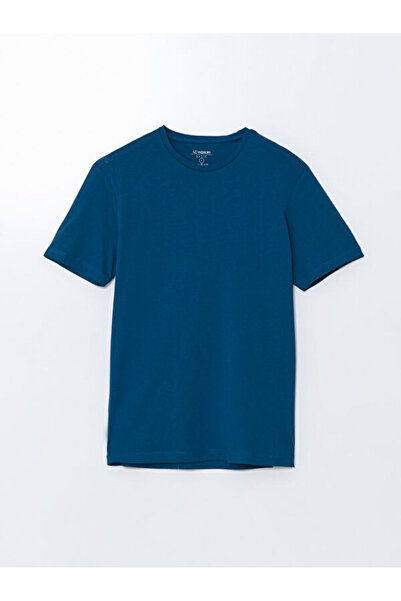 LC Waikiki Rmz Gi̇yi̇m Farkiyla Zero Roba Collar Combed Cotton Men's T-Shirt