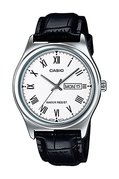 Casio Quartz Wrist Watch with Leather Strap Model MTP-V006L-7BUDF - 38 mm - B...
