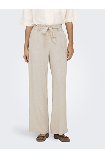 JDY Hose JDYSAY Locker geschnitten Leinen Hose