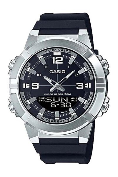 Casio Digital Watch with Analog Hands and Resin Strap Model AMW-870-1AVDF - 5...