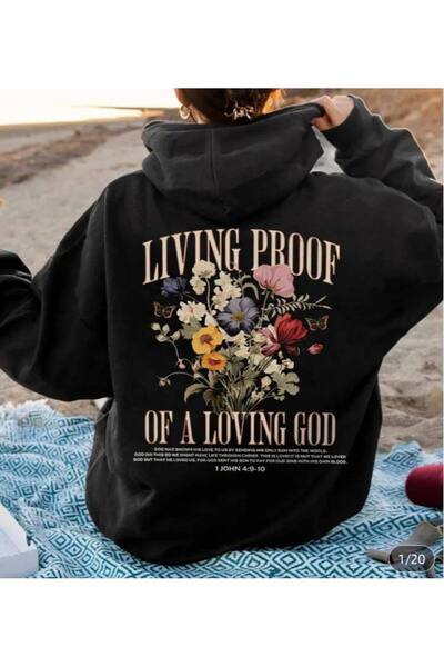 COZYWEAR سويت شيرت أسود كبير الحجم للجنسين مع قلنسوة، مطبوع بجودة عالية، مريح...