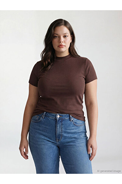 LC Waikiki Rmz Gi̇yi̇m Farkiyla Zero Roba Collar Women's T-Shirt