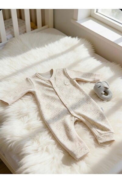 NALIA baby wear Çıtçıtlı Çiçek Motifli Tulum – Pastel Renkli, 0–3 / 3–6 / 6–9 Ay