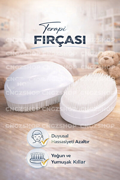 CNGZSHOP Terapi Fırçası Therapressure Brush – Duyusal Bütünleme ve Dokunsal Terapi Fırçası | Ergoterapi & Öze