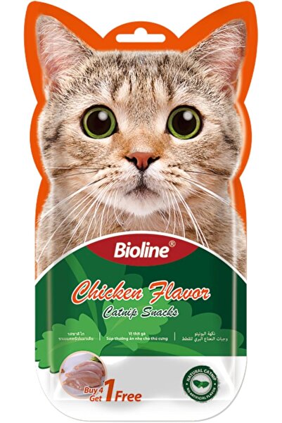 Bioline Chicken Flavor Catnip Snacks 75 g