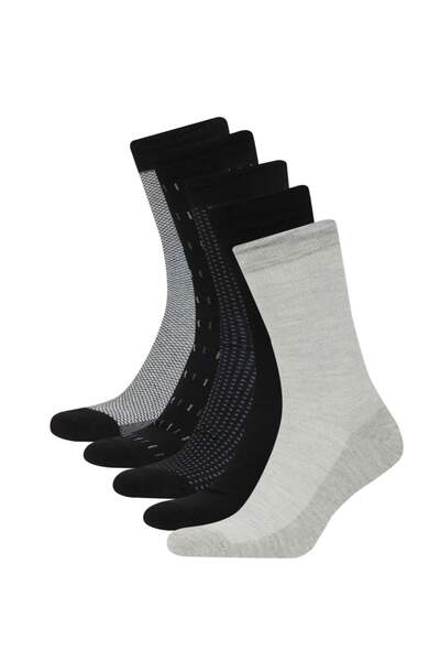 DeFacto Erkek 5'li Pamuklu Uzun Çorap