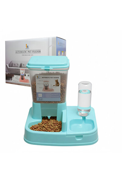 MASTPAD Automatic water and food feeder for dogs and cats, 2 in 1, Non-slip b...