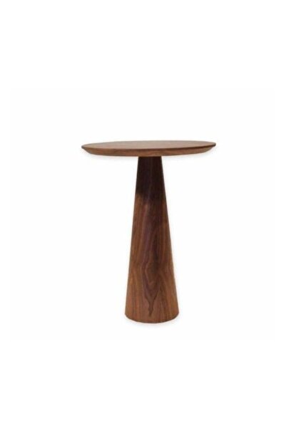 Generic Natural Wood Side Table Brown - 40×40×60 cm
