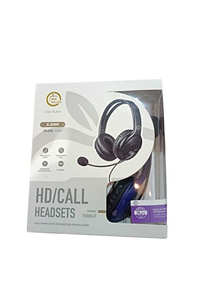 plus golden سماعة رأس سلكية مزودة بميكروفون العلامة التجارية وموديل المنتج هو...