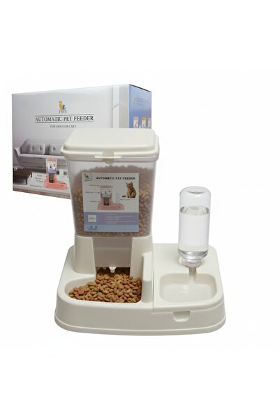 MASTPAD Automatic water and food feeder for dogs and cats, 2 in 1, Non-slip b...