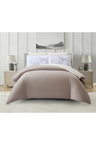 Donetella Solid 6-Pc Duvet Cover Set, King Size 220×240cm, Brushed Microfiber...