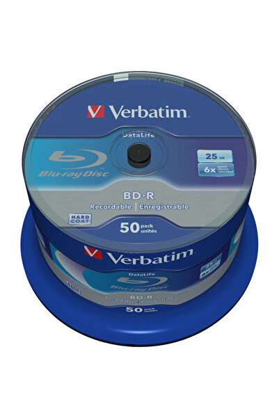 Verbatim BD-R Single Layer Datalife 25GB 6X spindle 50 buc.