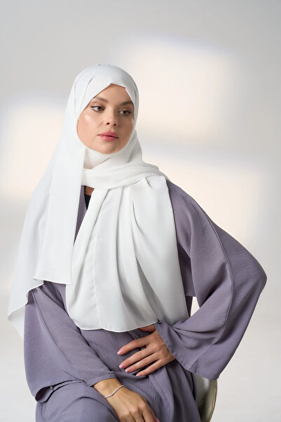 HIJAB VIP He wore it with a Korean face mask and a frontal line - Off White