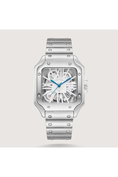 Louis Nice Men's Steel Watch with Geometric Dial