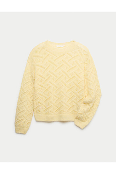 Marks & Spencer Örme Desenli Çocuk Kazak (6-16 Yaş)