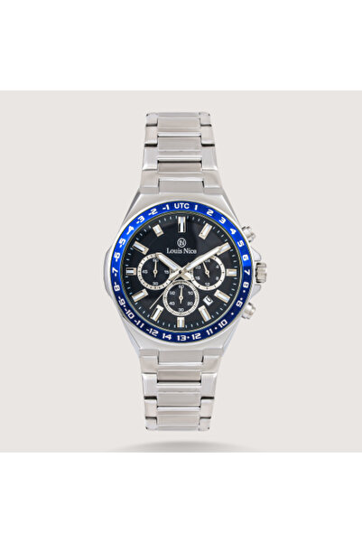 Louis Nice Men's Steel Watch in Silver Color