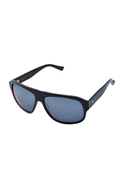 Sama نظارات شمسية QENTIN 63 BLACK RED NOIR باللون الأسود والأحمر، نظارات شمسي...