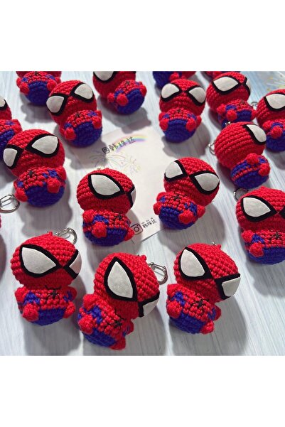 ayta kids clothing toys Amigurumi örümcek adam karakter anahtarlık