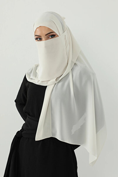 HIJAB VIP Veil and tie-front set - Off-white