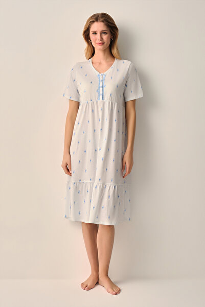 SUWEN Maria Pamuklu Hamile Lohusa Gecelik