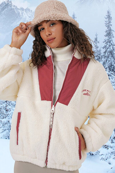 nedo7    5194 Plush Coat Jacket - Tile