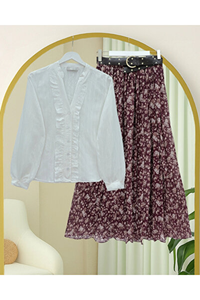 nedo7 Oval Cut Tencel Cupra Shirt -White