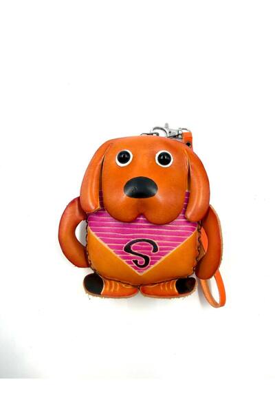 MD Moda Accessories Sevimli Köpek Figürlü Deri Mini Cüzdan & Anahtarlık