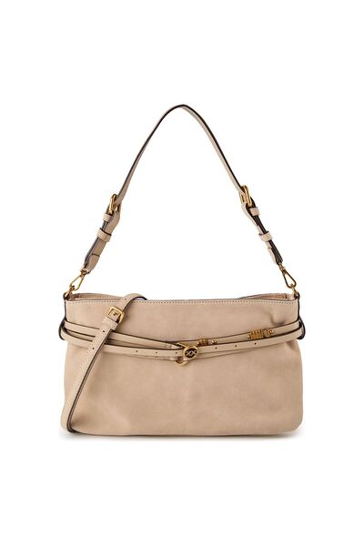 PİNKO Belt Bag Classic Schultertasche Leder 32 cm