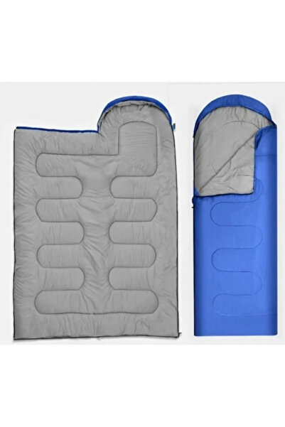 JollyMag 2 in 1 Sleeping Bag, Blue, Thermal Protection for Camping