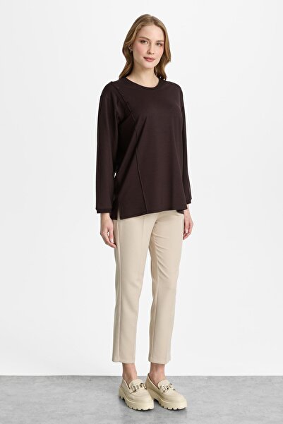 Mutlu Ertan Button Detail Bluz