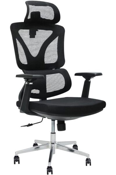 Afifa Furniture Black Mesh Office Chair – Ergonomic Chair with Adjustable Arm...