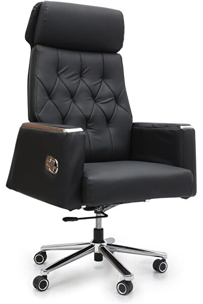 Afifa Furniture Black Executive Office Chair – High Back Ergonomic Boss Chair...
