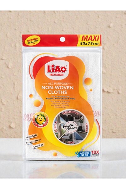 WDA قطعة قماش تنظيف غير منسوجة من لياو، 50 × 75 سم