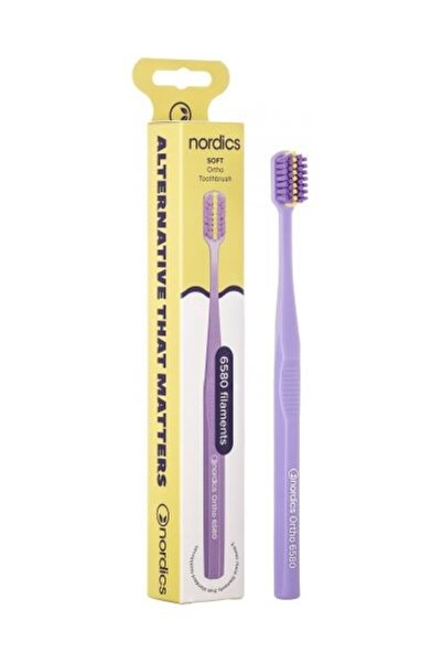 Nordics ORTHO 6580 Toothbrush - Soft - Purple,