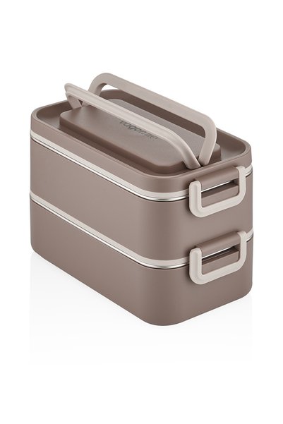 Vagonlife 2000 ML 2 Kat Paslanmaz Çelik Çorba Kaseli Bento Lunch Box Yeni Nesil Sefer Tası -FFLBOX01